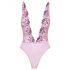 Kissable - Pink Rosette Embroidered Bodysuit