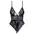 Kissable - Lace Bodysuit (Black)  - L/XL