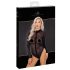 Body Sexy Trasparente con Ricami Leopardati Noir