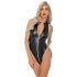 Body Luccicante con Zip Senza Maniche Noir (Nero)