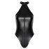 Noir - Glossy Halterneck Bodysuit (Black)