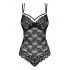 Obsessive 860-TED-1 - body en dentelle sexy (noir)