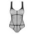 Obsessive B336 - doorzichtige open net body (zwart) - S-L