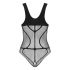 Obsessive B336 - Sheer Open Mesh Bodysuit (Black) - S-L