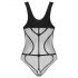 Obsessive B336 - Sheer Open Mesh Bodysuit (Black) - S-L