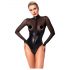 Noir - Shiny Sheer Bodysuit (Black)