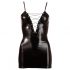 Cottelli - Glossy Dress with Corset (Black)  - M