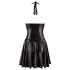 Noir - Layered Dress with Sheer Top and Neck Strap (Black)