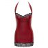 Cottelli - Shiny Mini Dress (Red)  - M