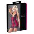 Cottelli - Exclusive Lace-up Lace Dress (Red-Black)