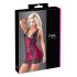 Cottelli - Exklusives geschnürtes Spitzenkleid (rot-schwarz)  - L