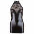 Cottelli - Lace Shiny Halterneck Mini Dress (Black)