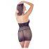 Mandy Mystery - Fishnet Dress with Choker and Thong (Black)