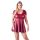 Cottelli Plus Size - mini obleka v obliki črke A (bordo)