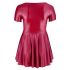 Rochie mini A-line bordo, mărime mare - Cottelli  - XL