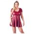 Cottelli Plus Size - A-Line Mini Dress (Burgundy)  - 4XL