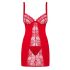 Obsessive Heartina - nachtjapon met string (rood)