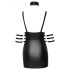 Cottelli Bondage - Glossy Mini Dress with Choker (Black)