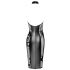 Noir - Glänzend-Durchsichtiges Neckholder-Kleid mit Blumenmuster (Schwarz)  - M