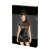 Noir - Robe brillante en dentelle avec corset (noire) - M