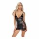 Sheer-sided Mini Dress (Black)