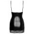 Sheer-sided Mini Dress (Black)