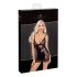 Sheer-sided Mini Dress (Black)  - M