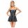 Cottelli - Shiny Mini Dress with Pleated Skirt (Black)