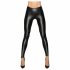 Noir - lange, glanzende legging (zwart) - M