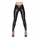 Noir - Long, Shiny Leggings (Black)  - M