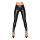 Noir - lange, glänzende Leggings (schwarz)  - L