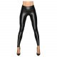 Noir - Long, Shiny Leggings (Black) - L