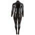 Cottelli Plus Size - Shiny Long Sleeve Party Jumpsuit (Black)  - 4XL