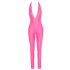 Cottelli Party - jumpsuit met diep uitgesneden rug (roze)