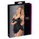 Cottelli - Sheer, Ruffled Babydoll (Black)  - M