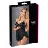 Cottelli - Babydoll trasparente con volant (nero)  - XXL