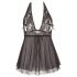 Cottelli Plus Size - Lace Flowing Babydoll (Black)