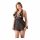 Cottelli Plus Size - pitsiline avar babydoll (must)  - 2XL