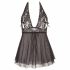 Cottelli Plus Size - Lace Sheer Babydoll (Black)  - 4XL