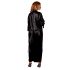 Cottelli - Satin Robe (Black)  - L/XL