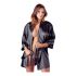 Cottelli - Satin Lace Short Kimono (Black)