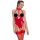 Black Level - Offenes Halsband-Body (Rot)