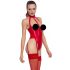 Open, Halter Neck Bodysuit (Red)