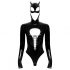 Black Velvet - Long Sleeve Batwoman Bodysuit (Black)