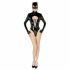 Black Velvet - Long Sleeve Batwoman Bodysuit (Black)  - M