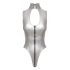 Black Level - Silver Halterneck Bodysuit