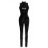 Black Level - Glossy Zippered Jumpsuit (Black)