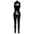 Black Level - Glossy Zippered Jumpsuit (Black)  - S