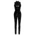 Black Level - Glossy Zippered Jumpsuit (Black)  - M