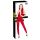 Red Zippered Sleeveless Jumpsuit - Black Level